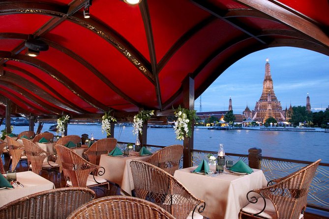 Manohra 5-Star Luxury Dinner Cruise with Pre-Canapés in Bangkok - Wat Arun, the Grand Palace area, and how tides affect your night views