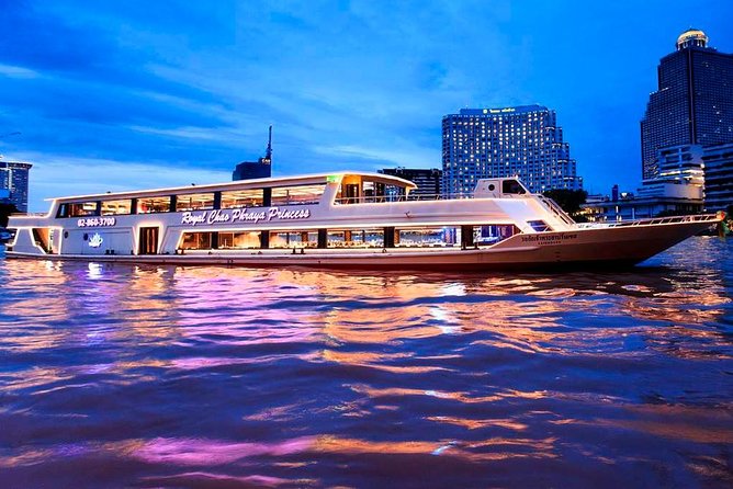 New Year Party : Chao Phraya Princess Dinner Cruise with Return Transfer - Onboard dinner and open bar: where the value hides