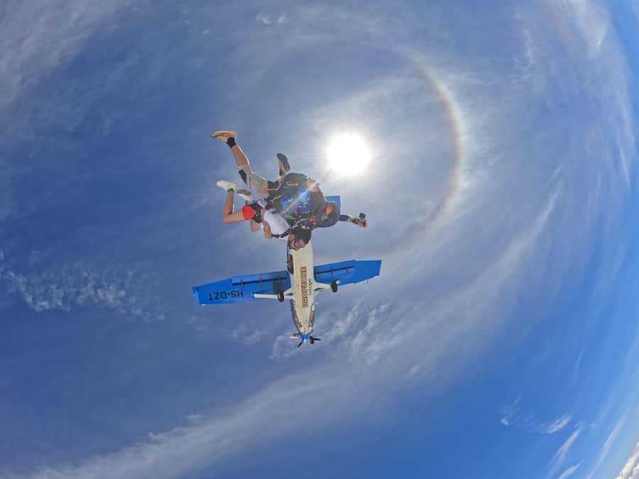 Pattaya: Dropzone Tandem Skydive Experience with Ocean Views - Going up: the plane ride and building anticipation