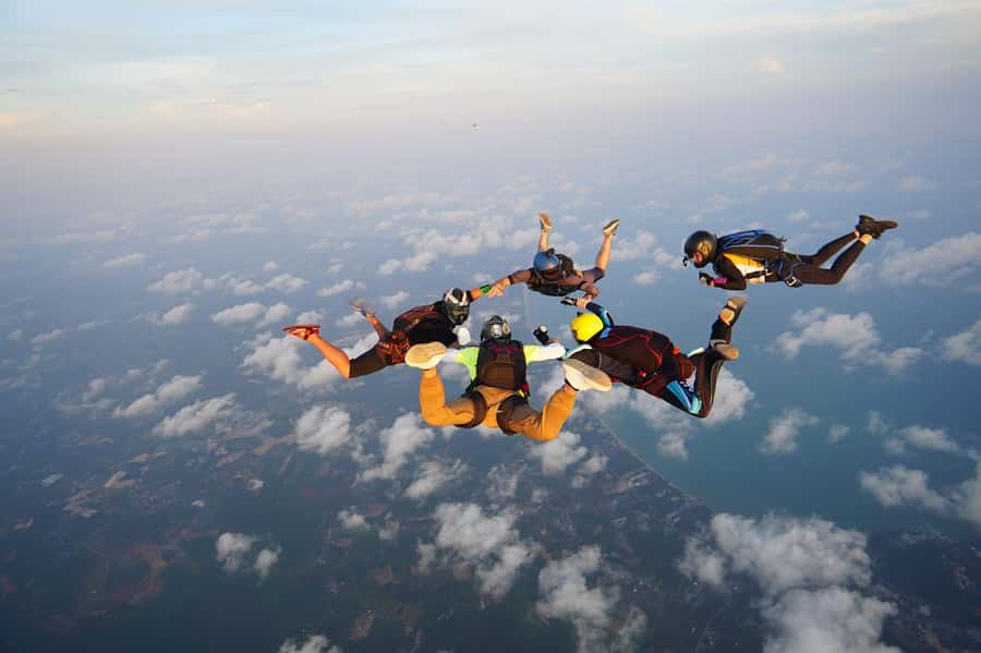 Pattaya: Dropzone Tandem Skydive Experience with Ocean Views - VIP photos and videos, plus your personalized certificate
