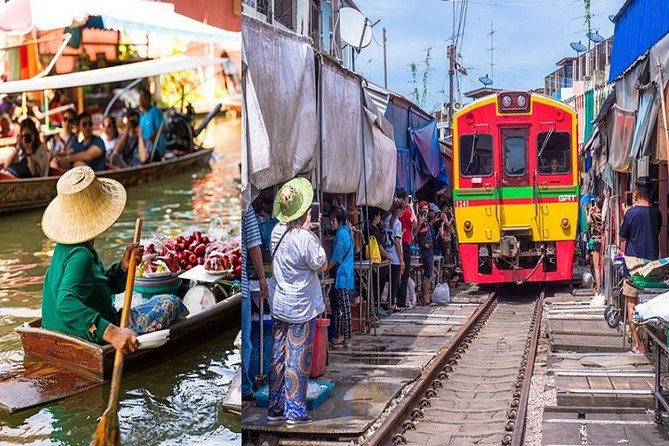 Private Amphawa & Maeklong Railway Market Day Tour with Fireflies - From Bangkok pickup to Mae Klong railway time