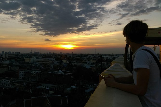 Private Bangkok Tuk Tuk Sunset Long-tail Night Lights - Old town food and temple-adjacent walking time