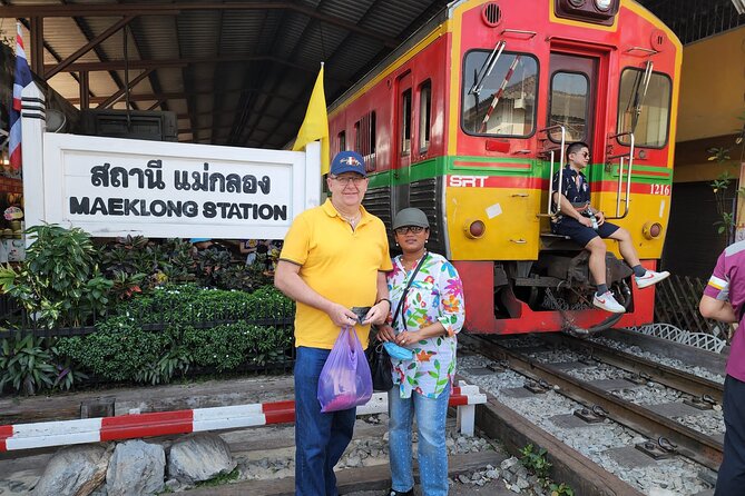 Private Maeklong Railway Market and Amphawa Day Tour from Bangkok - Mae Klong Railway Market: Watching Trains Roll Past Stalls