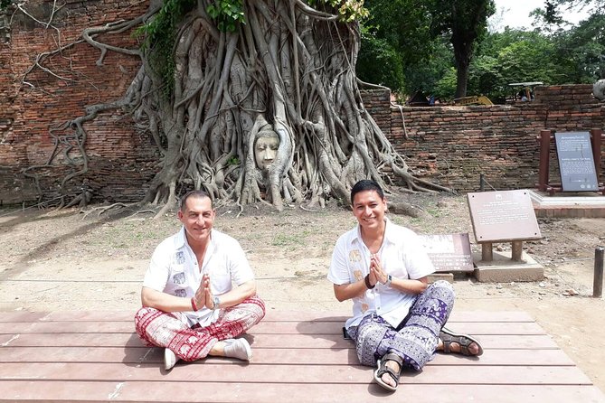 Private Tour: Full-Day Ayutthaya Tour from Bangkok - Wat Yai Chai Mongkol: chedi views, golden drapes, and active temple energy