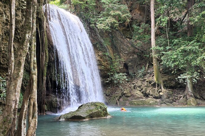 Private Tour: Kanchanaburi Erawan Waterfall Tour from Bangkok - Erawan Waterfalls in the National Park: Trek, Swim, and Get WET on Purpose