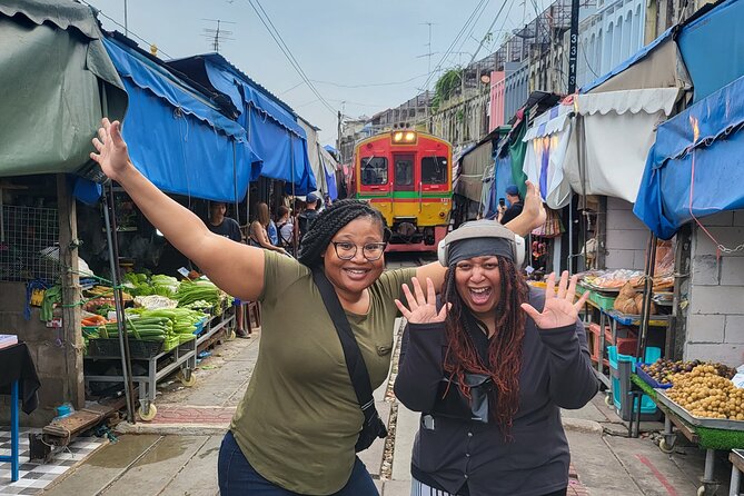 Private Tour to Railway Market Floating Market and Ayutthaya - Mae Klong Railway Market: Watching the Market React to a Train