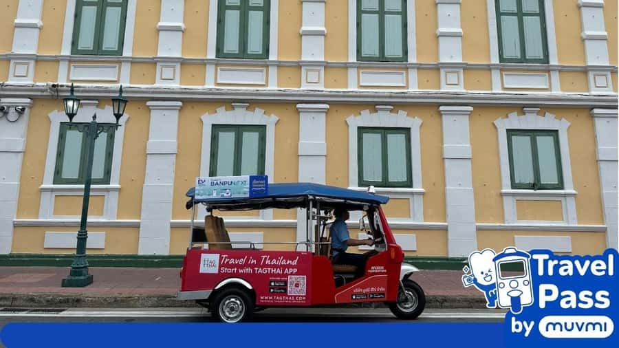 Rent private e-tuk tuk with driver in Bangkok - Price and value: what $72 for up to 6 people really means