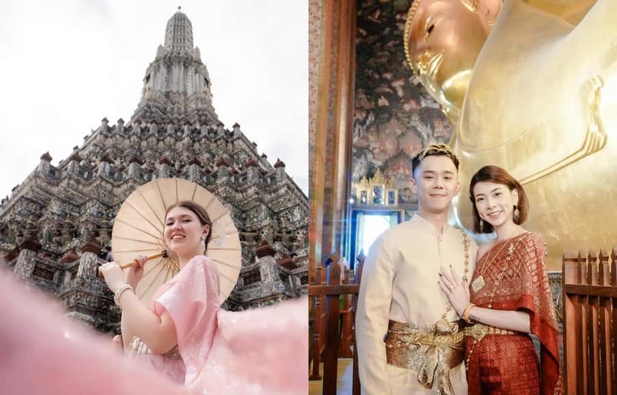 Thai Costume Photographer at Wat Arun/Pho in Bangkok - Wat Arun, Chao Phraya River views, and a real reason to dress up