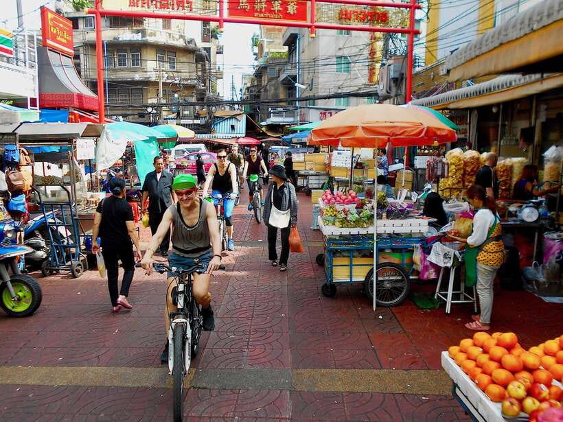 Thai culture and Bangkok local life guided bike tour - Where the tour starts near Hua Lamphong MRT