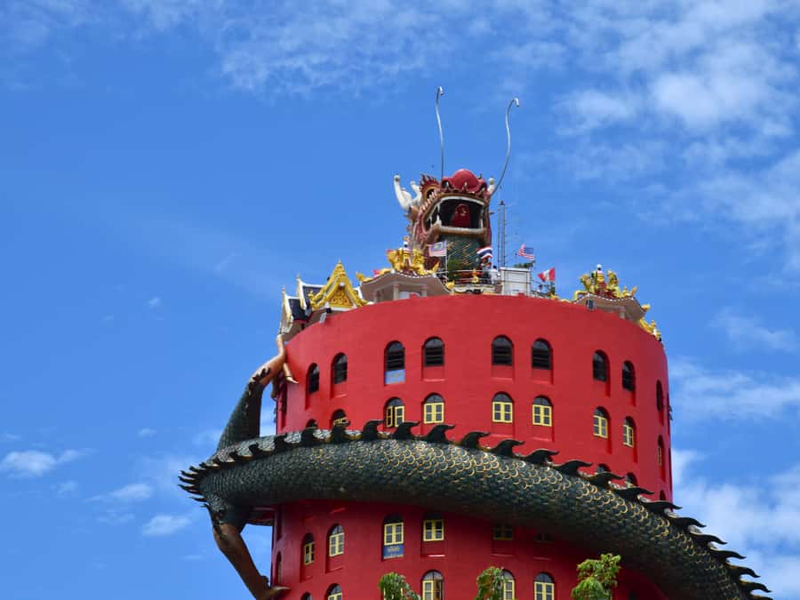 The Souls BKK: Floating Market, Dragon Temple, Na Satta Park - Na Satta Cultural Heritage Park, wax figures and the Angulimala cave story