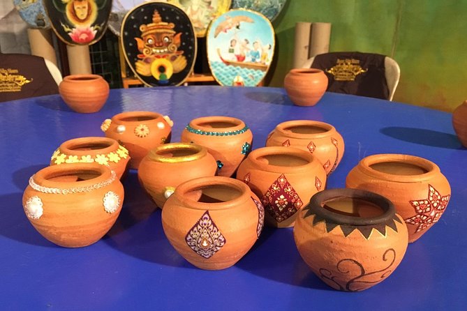 The Story of Handicrafts Full Day Experience from Bangkok - Handicrafts on the kiln site: pottery, painting, and take-home souvenirs