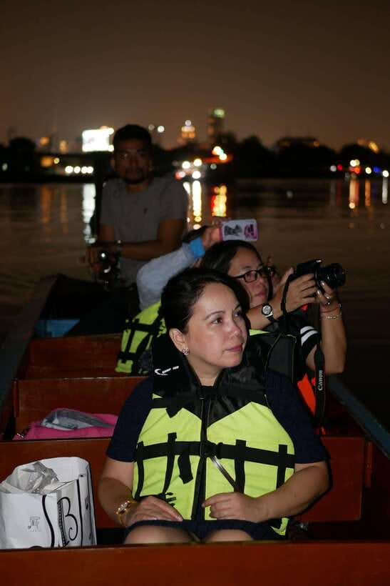 Twilight Firefly Bangkok Bicycle Tour - The ferry to Bang Kachao sets the tone