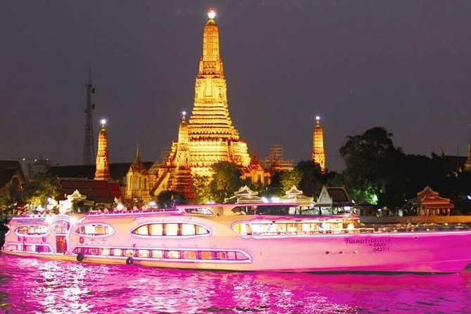 Wonderful Pearl Dinner Cruise - Grand Palace from the water: seeing the royal architecture angle