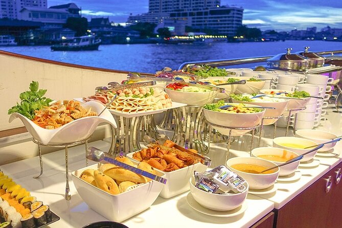 Wonderful Pearl: Evening Dinner Cruise on Chao Phraya River - Chao Phraya Landmark Views: Wat Arun, the Grand Palace Area, and Rama VIII Bridge